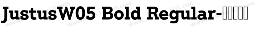 JustusW05 Bold Regular字体转换